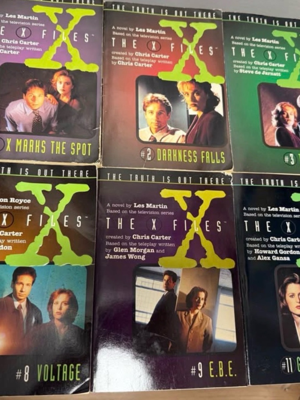 Vintage X-Files Book Lot | 6 Paperback Novels | Mulder & Scully